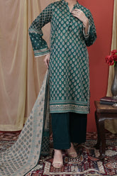 NUSL3244 Printed Lawn Suit - Unstitched 3Pc